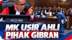 MK Usir Ahli Pihak Gibran dari Ruang Sidang