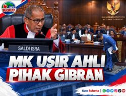 MK Usir Ahli Pihak Gibran dari Ruang Sidang