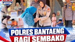 Polres Bantaeng Salurkan Sembako untuk Duafa di Baruga
