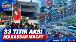 33 Titik Aksi Sumpah Pemuda, Makassar Dilanda Kemacetan